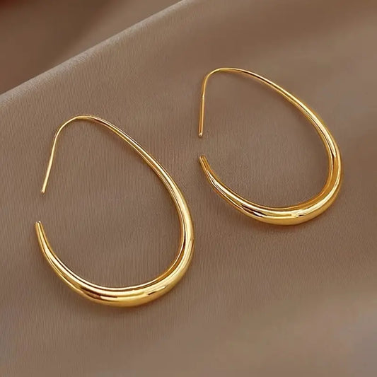 Gold Plated Earrings(water drop)